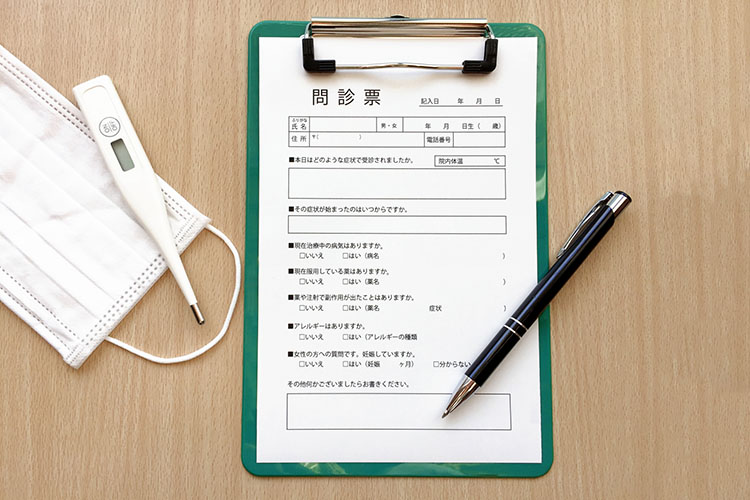 問診票のイメージ画像
